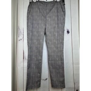H&M Woman's Pin Striped Plaid Patterned Trouser Pants / Size 10 / Sku0047